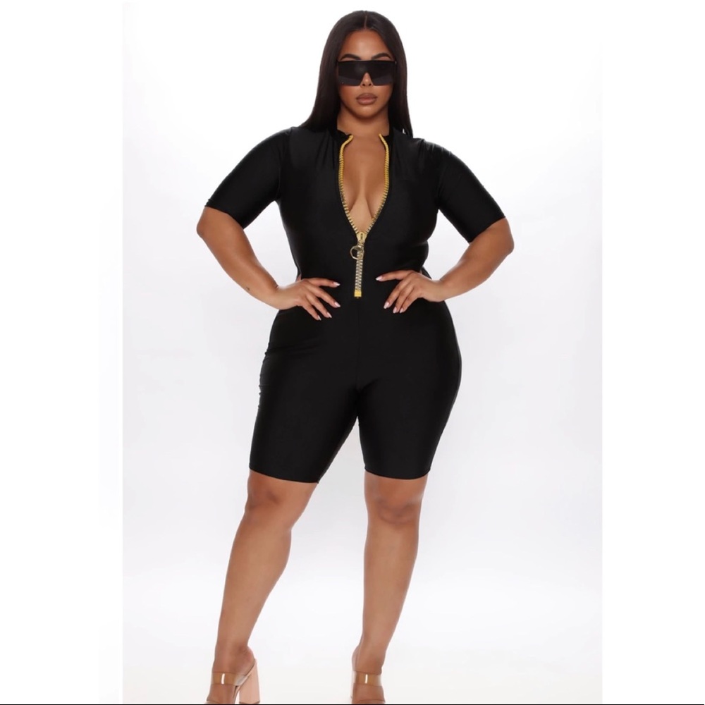 Play Hard Biker Short Romper - NEVER WORN